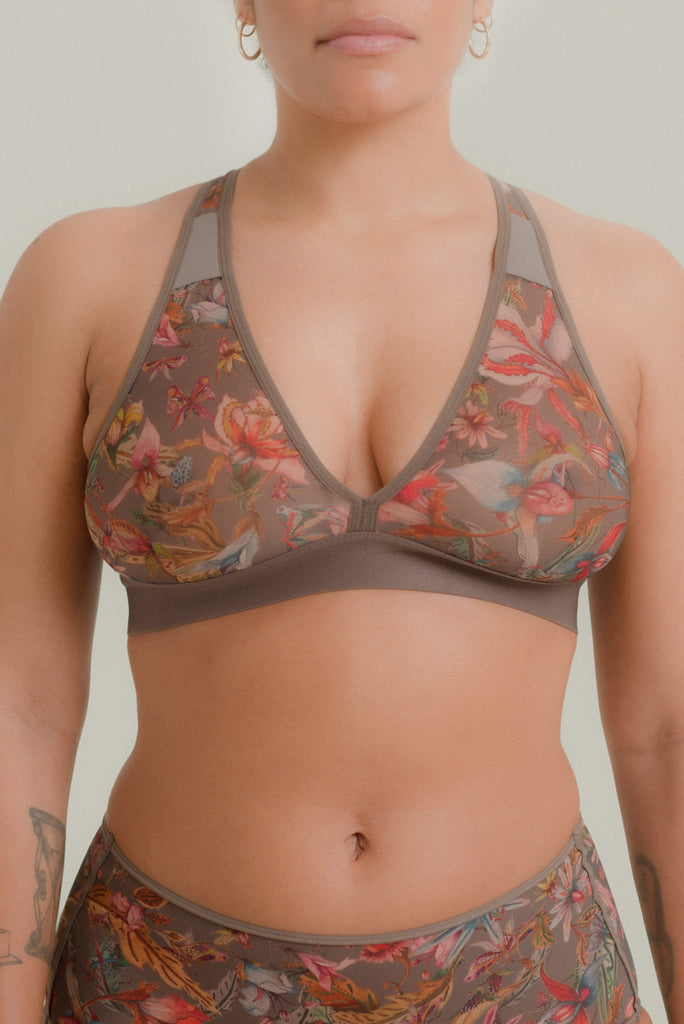 Modern V Bra|color:Orchid Clay